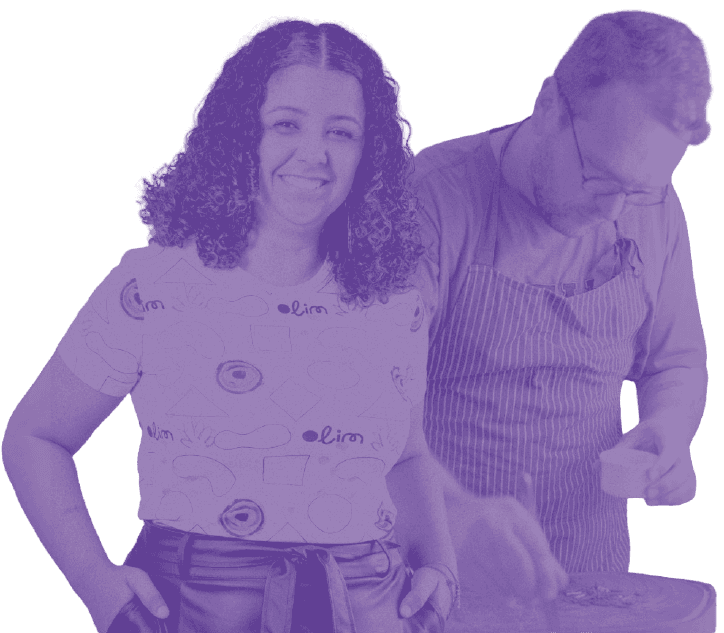 Prof. Denise Barreiros e Chef Gio Floriani